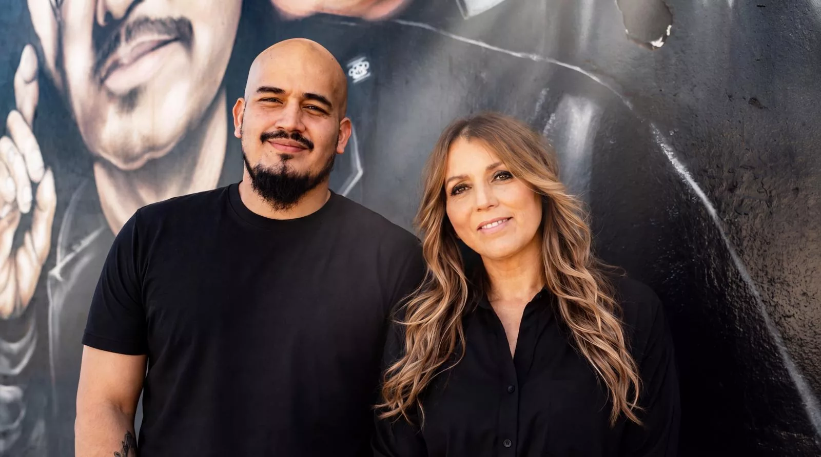 Lucía Marinelli and Juan Peñaloza, co-founders of ECOAST Marketplace, together at one of their South Florida markets.